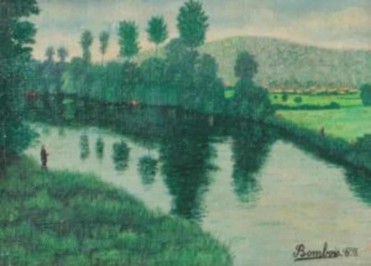 Camille Bombois oil painting, Fishermen ($1,000-$1,500)