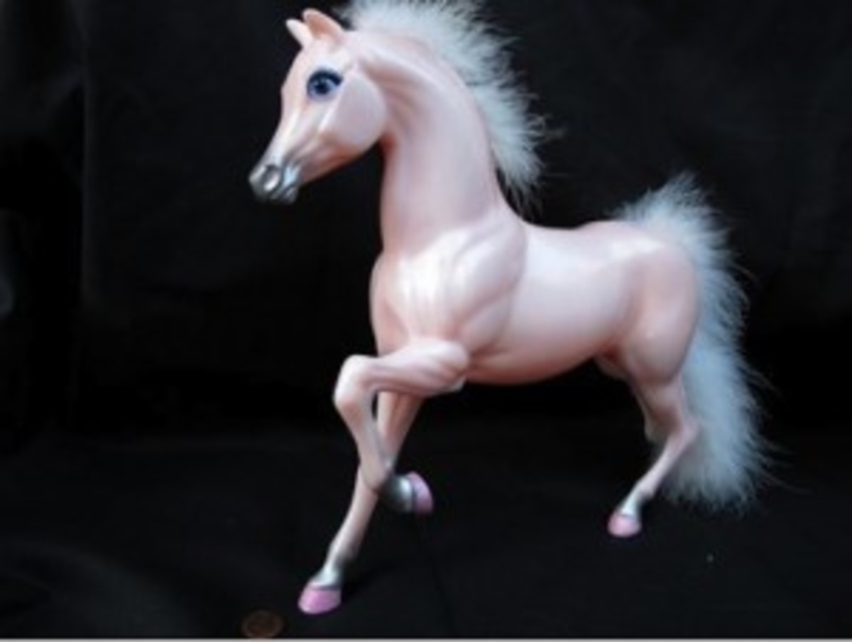 decorative pink horse