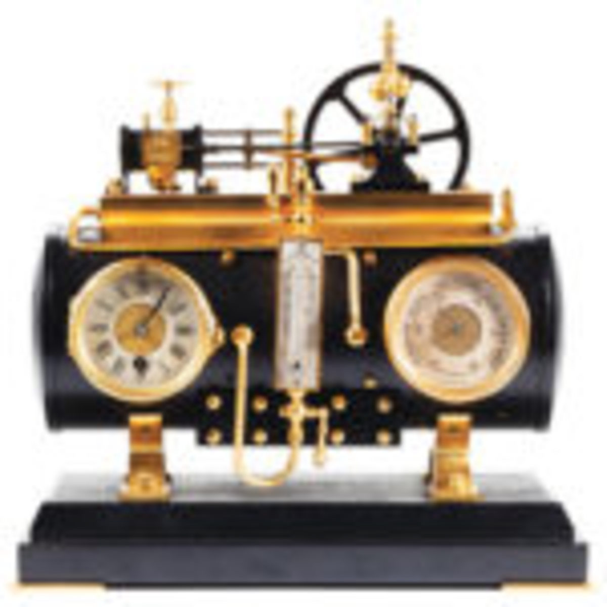 French animated industrial clock