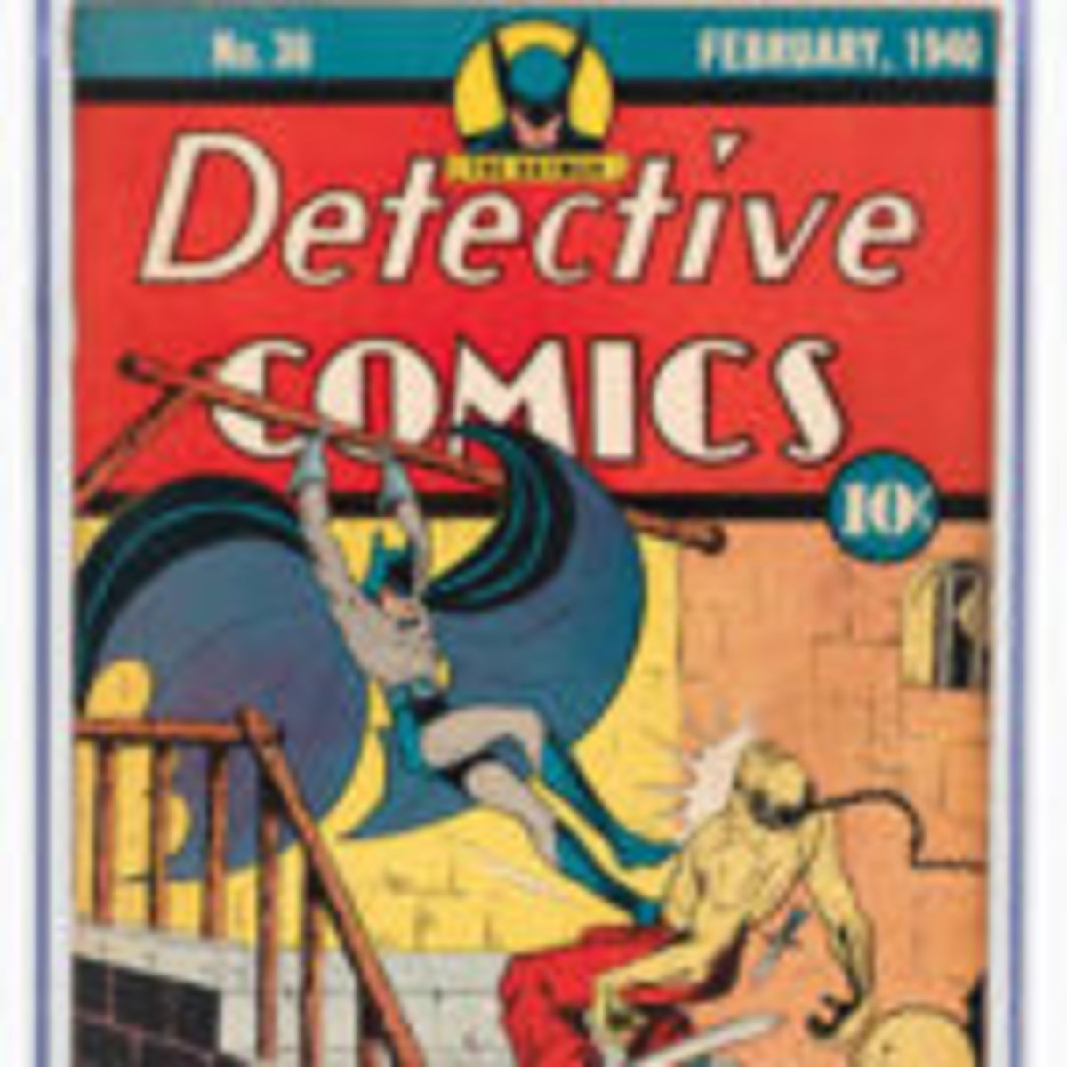 “Detective Comics” #36, February 1940, first appearance and origin of Dr. Hugo Strange, $28,997.