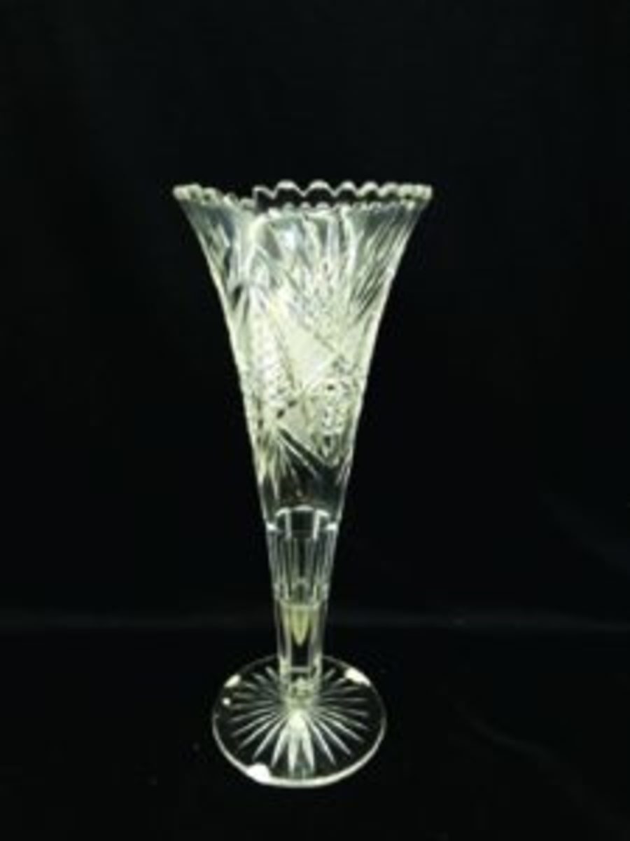 ABCG trumpet fluted vase