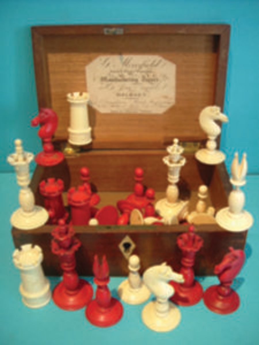 Ivory chess set