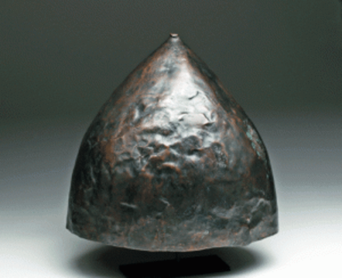 Phoenician bronze helmet