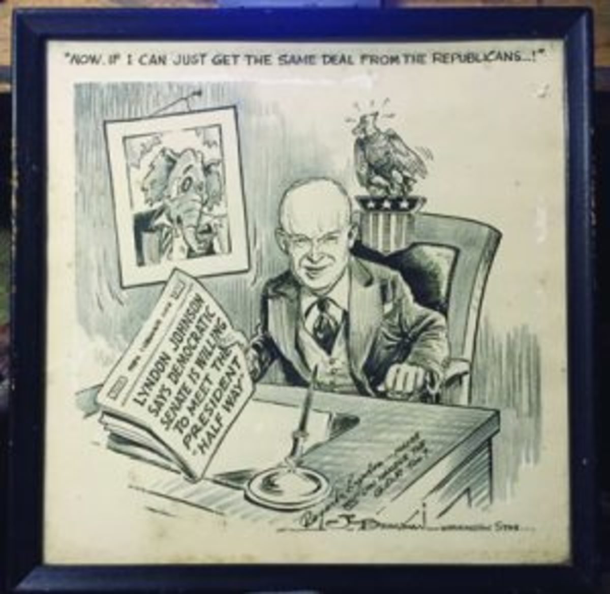 Cartoon of President Johnson