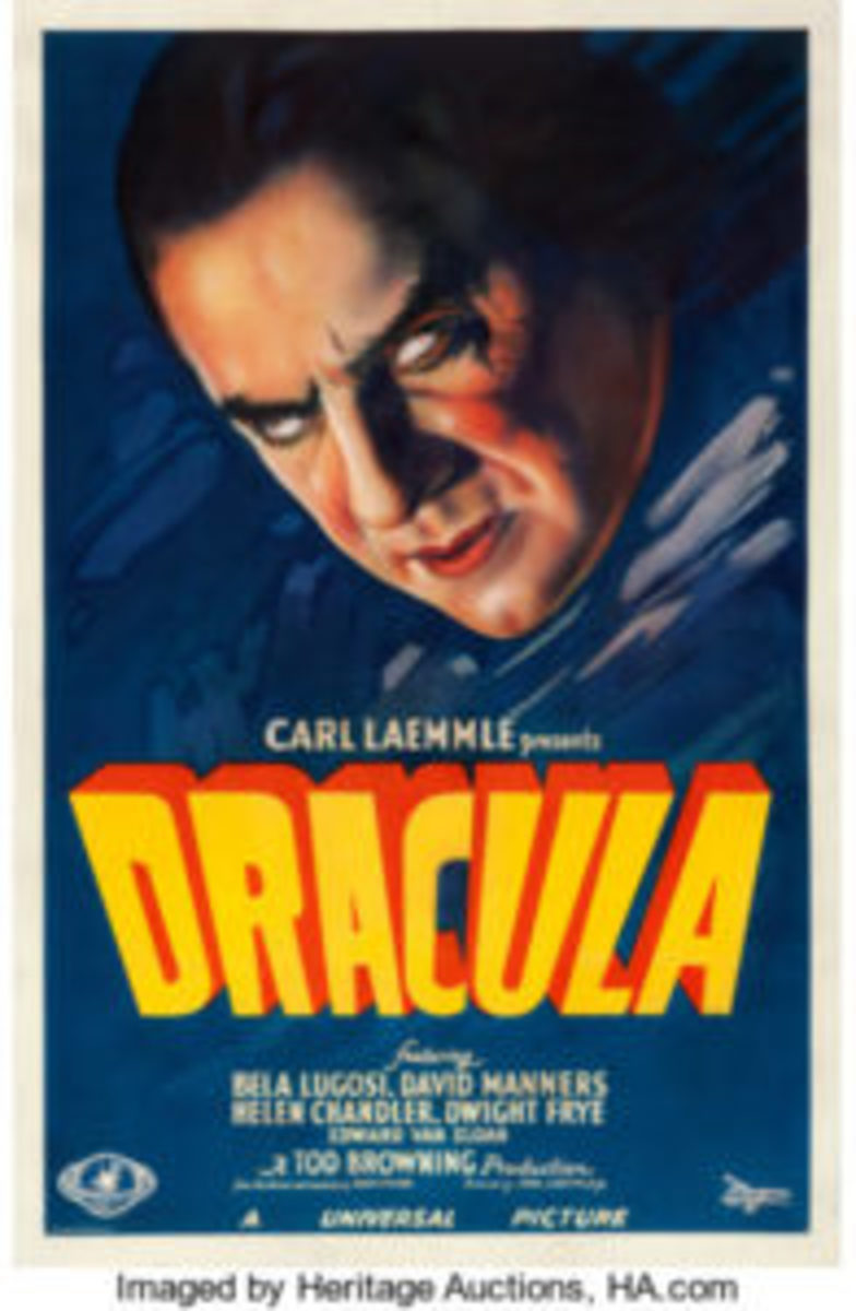 Vintage Old Movie Poster Dracula 1931 01 Print Art A4 A3 A2 A1 