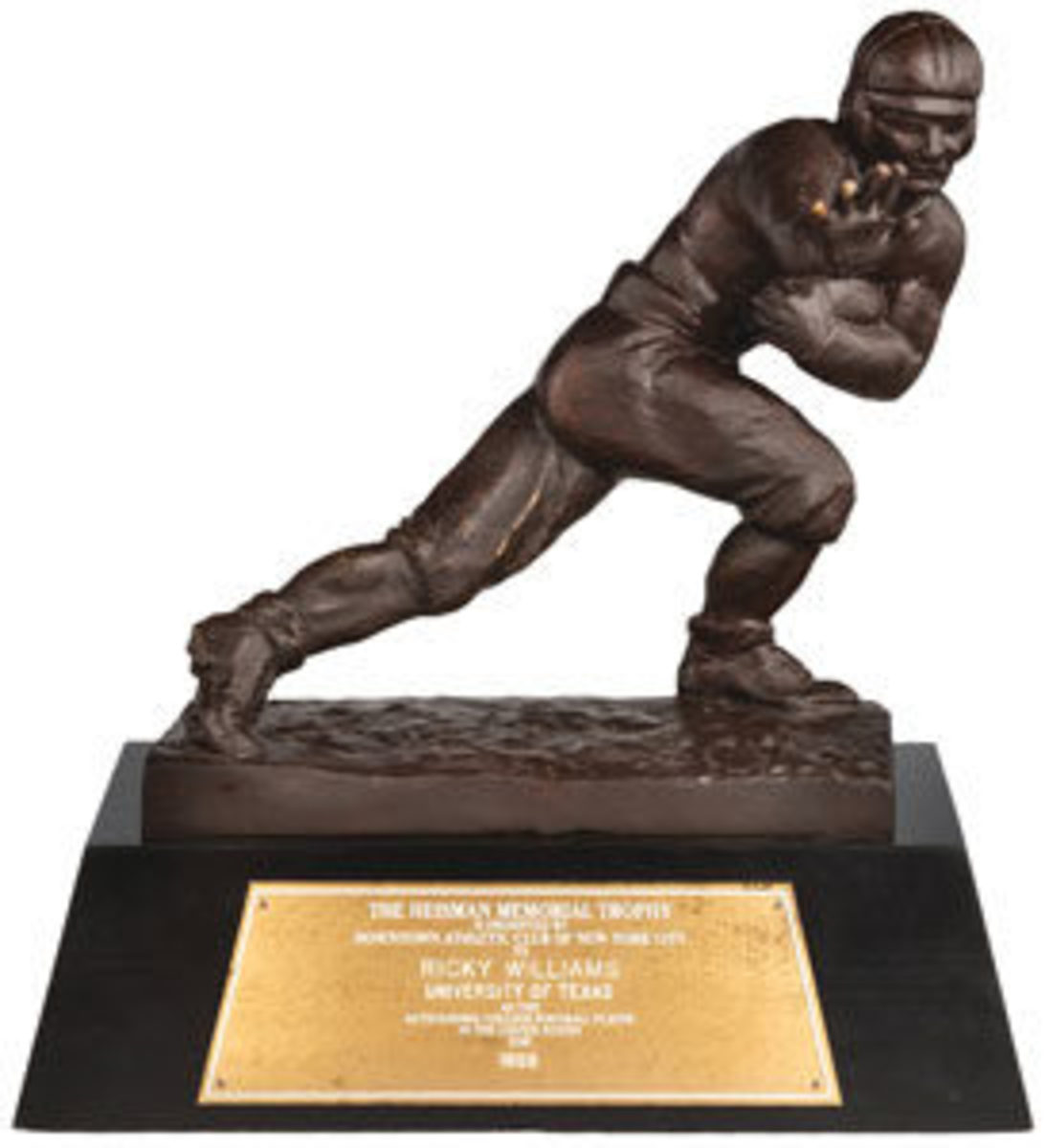  The 1998 Heisman Trophy. Image courtesy Heritage Auctions