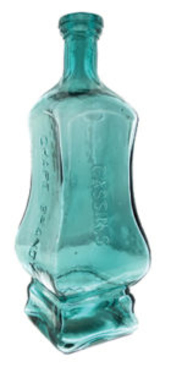  The exceedingly rare Cassin’s Grape Brandy Bitters bottle has an estimate of $75,000-$100,000. Images courtesy of American Bottle Auctions