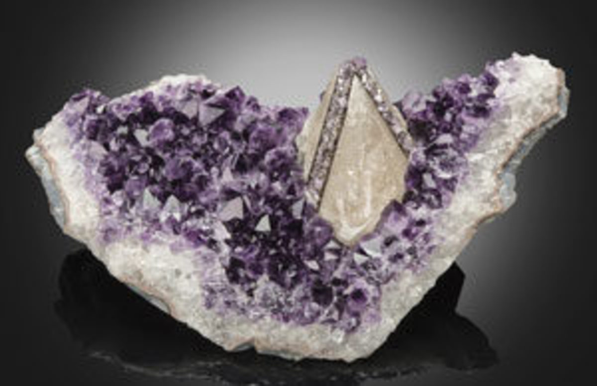  This quartz var. amethyst specimen was another top draw and sold for $187,500.