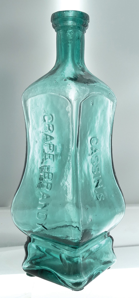 A 150-year-old blue Cassin’s Grape Brandy Bitters bottle, so rare that for years many doubted its existence, has sold for a staggering $155,000.