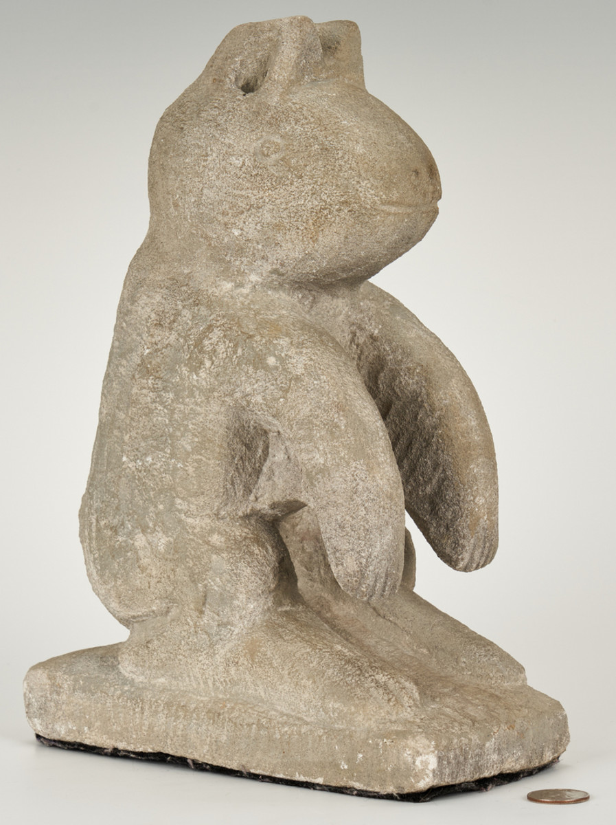 William Edmondson's “Critter” sculpture sold for $66,000.