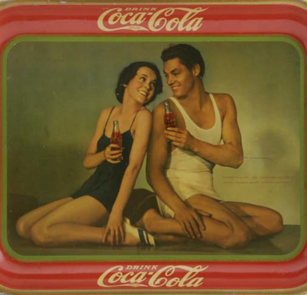 Figure 3: Original Coca-Cola tray. From the Martin Guide to Coca-Cola Memorabilia (used with permission).