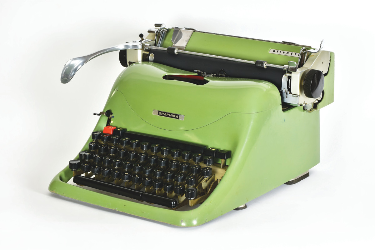 The Olivetti Graphika, 1957, is spectacular to look at but operating difficulties and mechanical problems kept it from finding a place in most offices. It was retired after three years with only 8,000 units manufactured.