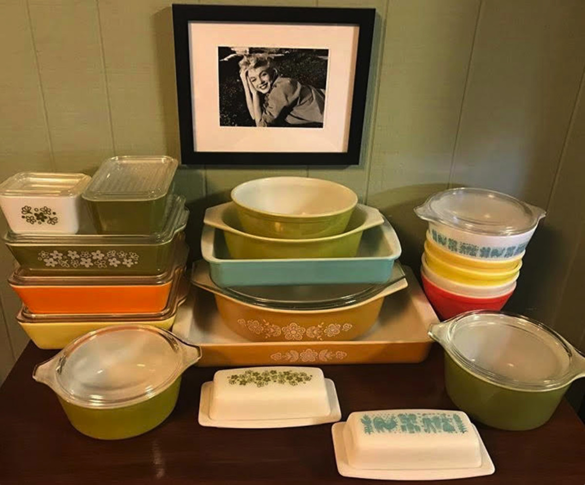 Rockwell loves Pyrex kitchenware, and so do her customers.