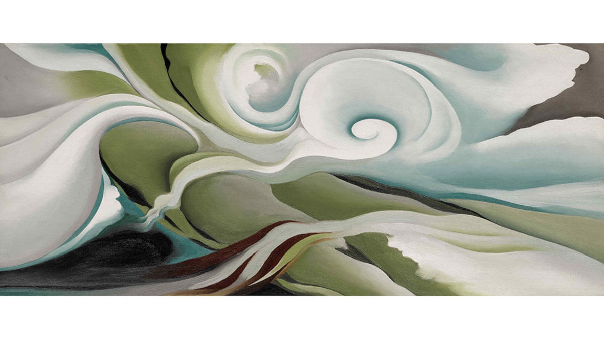 O'Keeffe's painting, Nature Forms ~ Gaspé, sold at Sotheby's for $6.9 million.