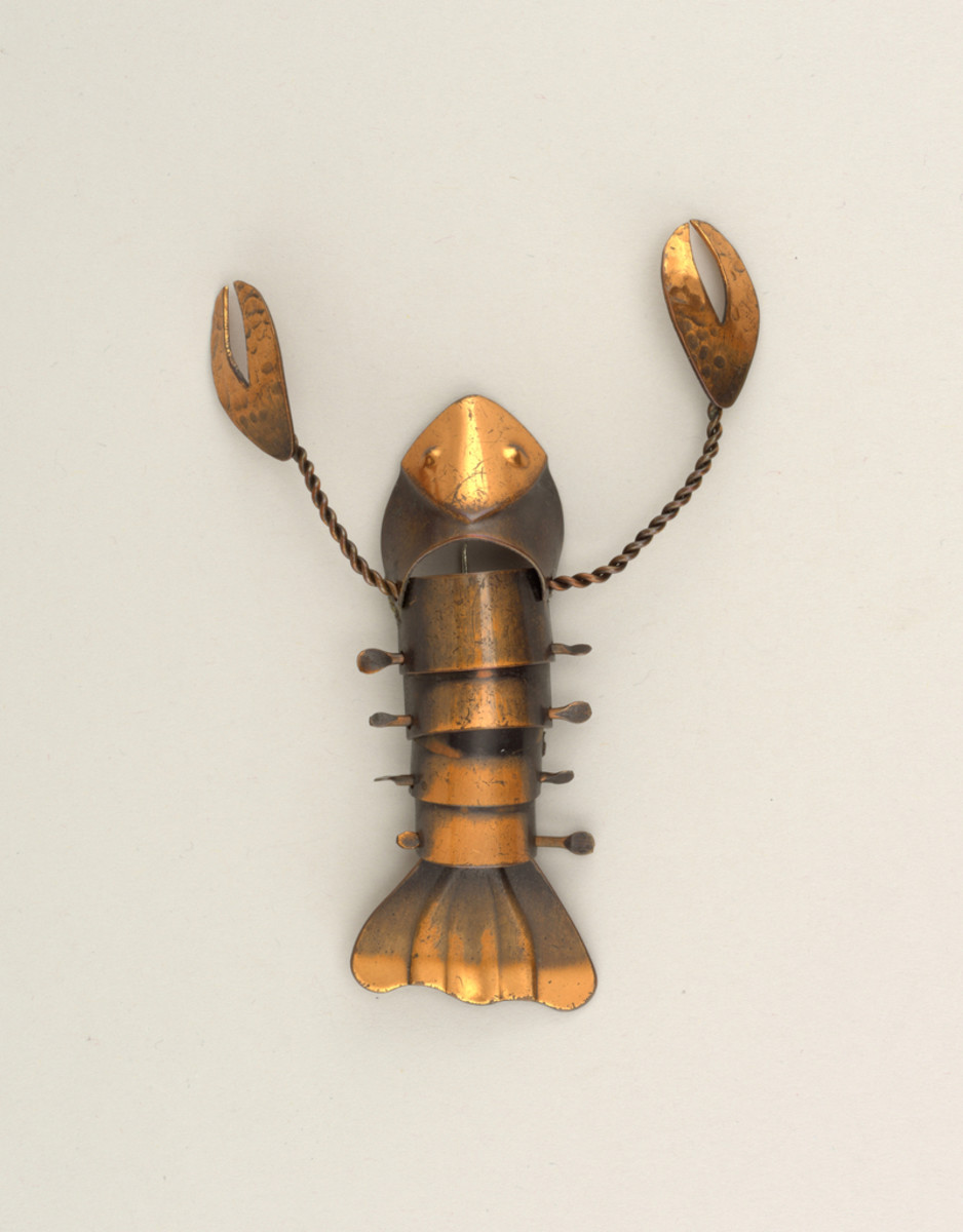 Rebajes’ large-as-life lobster brooch, circa 1950.