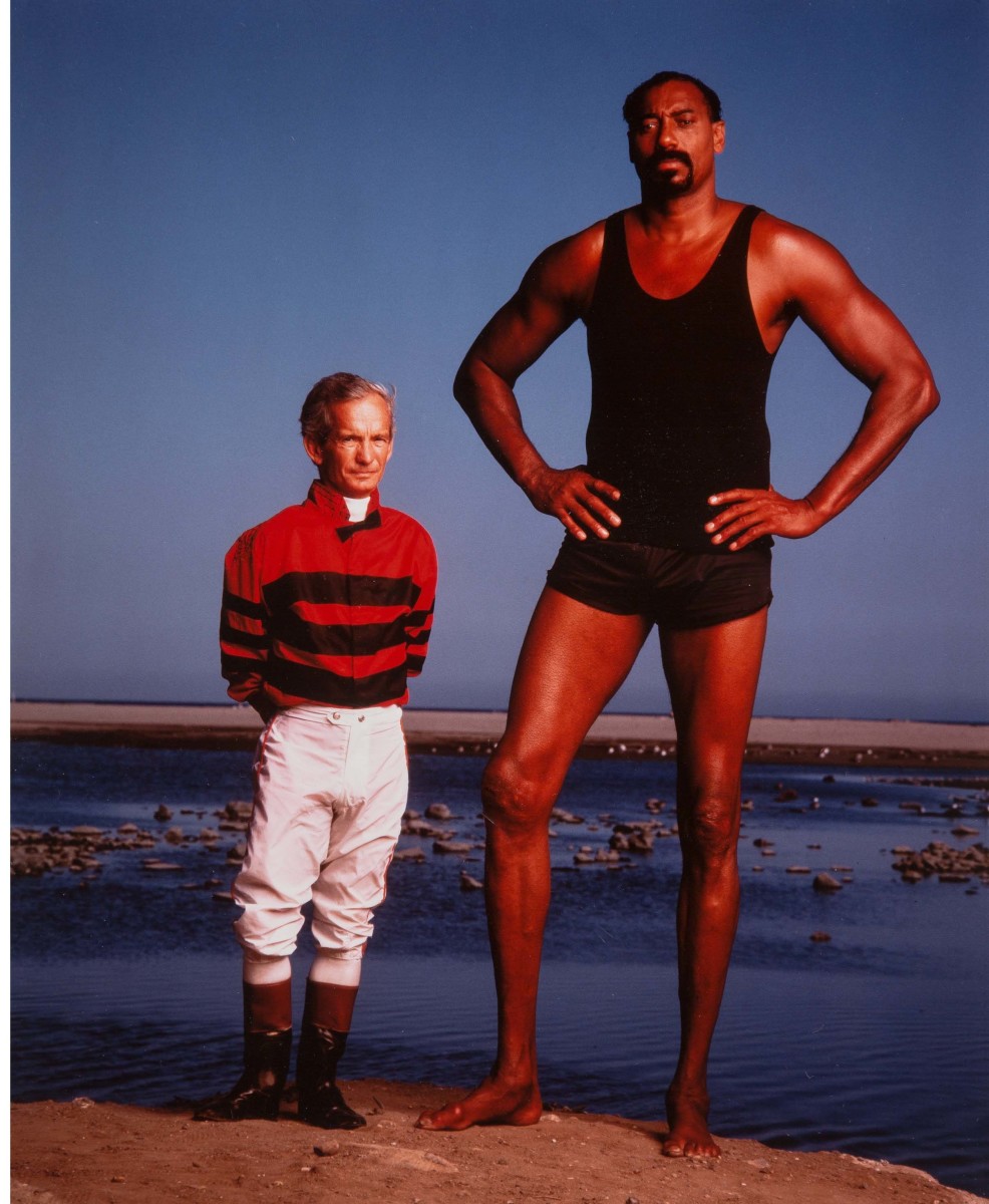 Wilt Chamberlain and Willie Shoemaker, Los Angeles, 1987, by Annie Leibovitz.