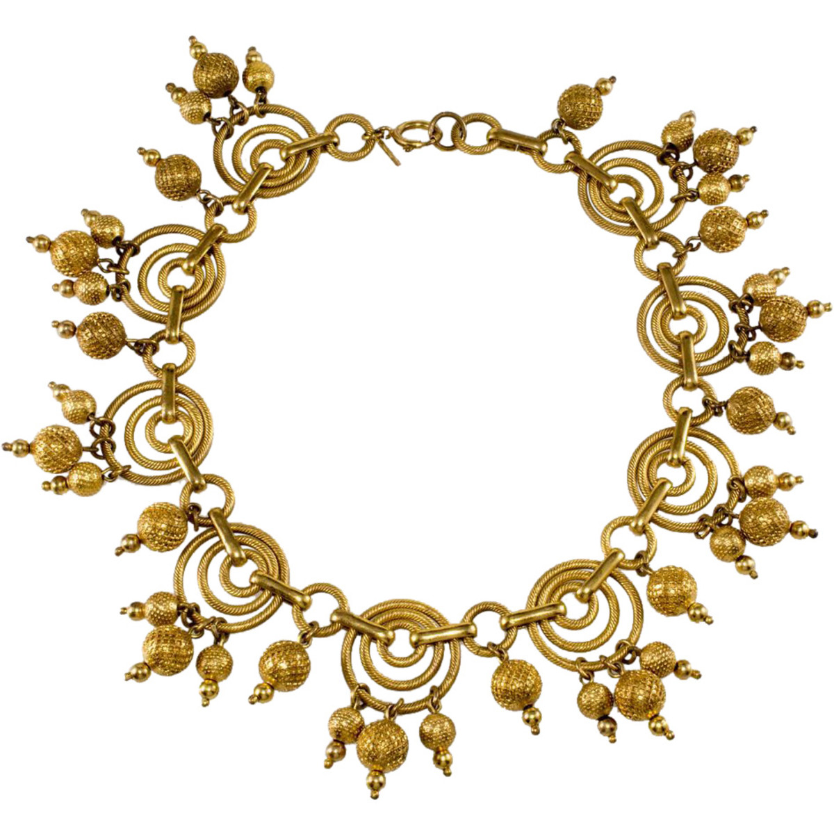 Monet Jewelers gold-plated necklace, c. 1939.