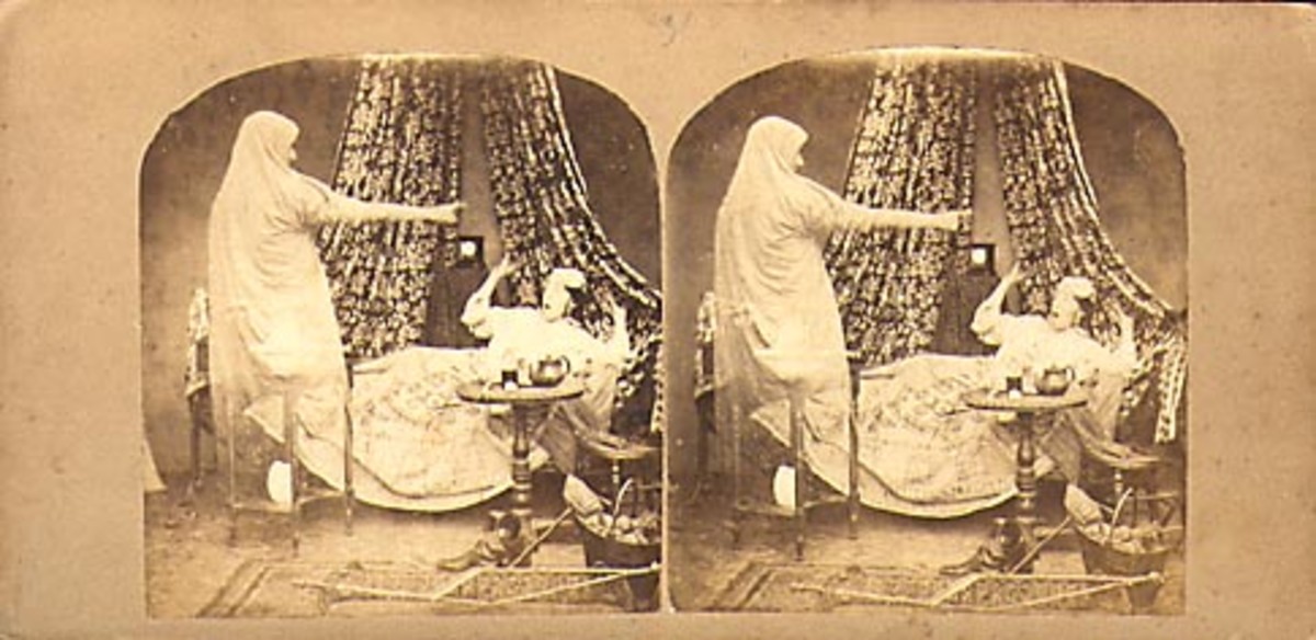 An early novelty ghost photo.
