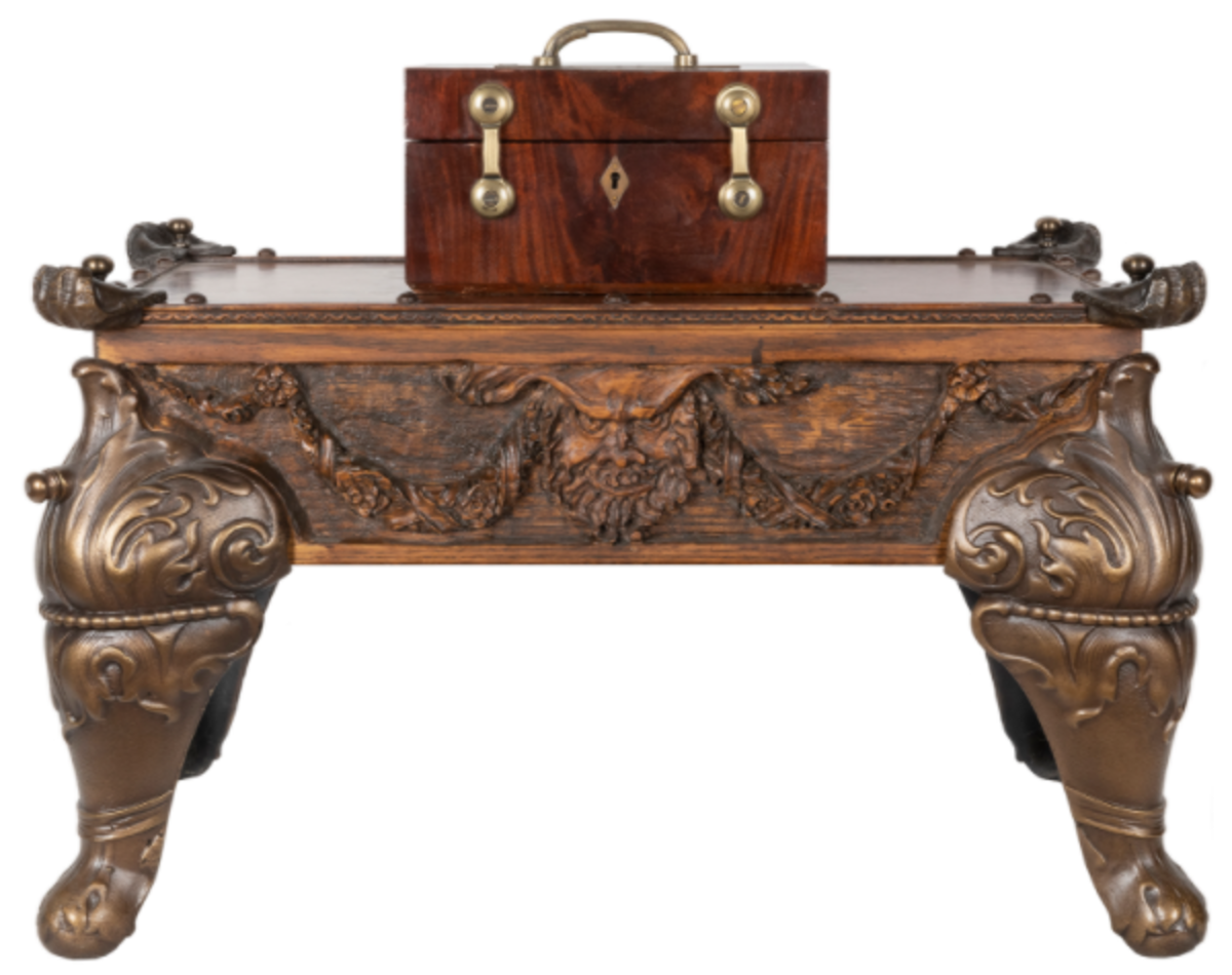 This Light and Heavy Chest, circa 1844, was the top lot, selling for $156,000. It was owned and used by Jean-Eugéne Robert-Houdin, called the “father of modern magic.”