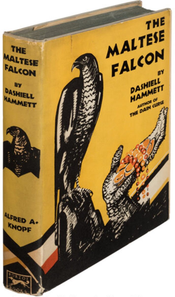 This first edition of The Maltese Falcon, the book that helped make a star of Humphrey Bogart, sold for $47,500.