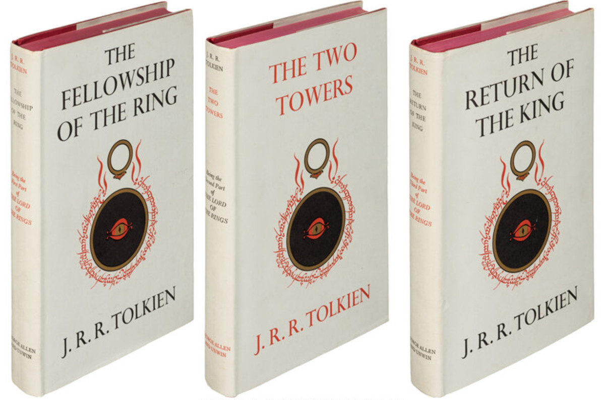 J.R.R. Tolkien's trilogy shattered its previous auction record when it sold for $103,125.