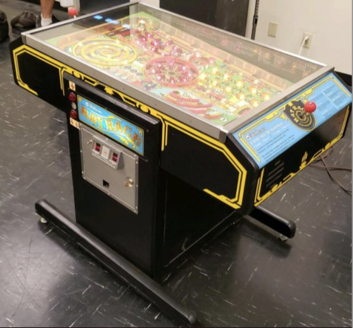 After receiving  84 bids, this rare “Rat Race” pinball game from the Museum of Pinball Collection was the top lot in the auctions, selling for $51,493.