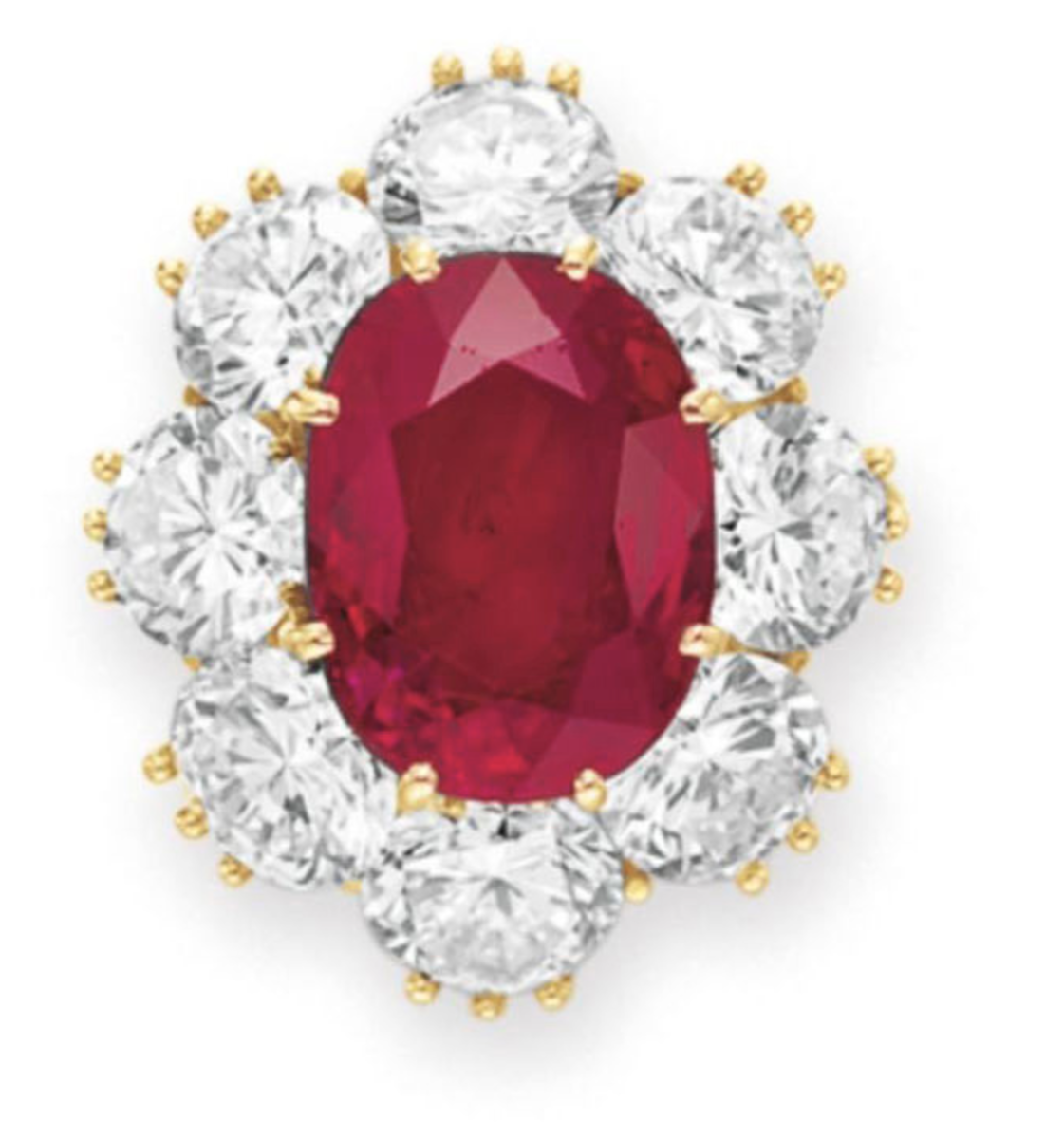 Burton gave Taylor this ruby and diamond ring as a stocking stuffer for Christmas in 1968. This sold for $4.2 million.