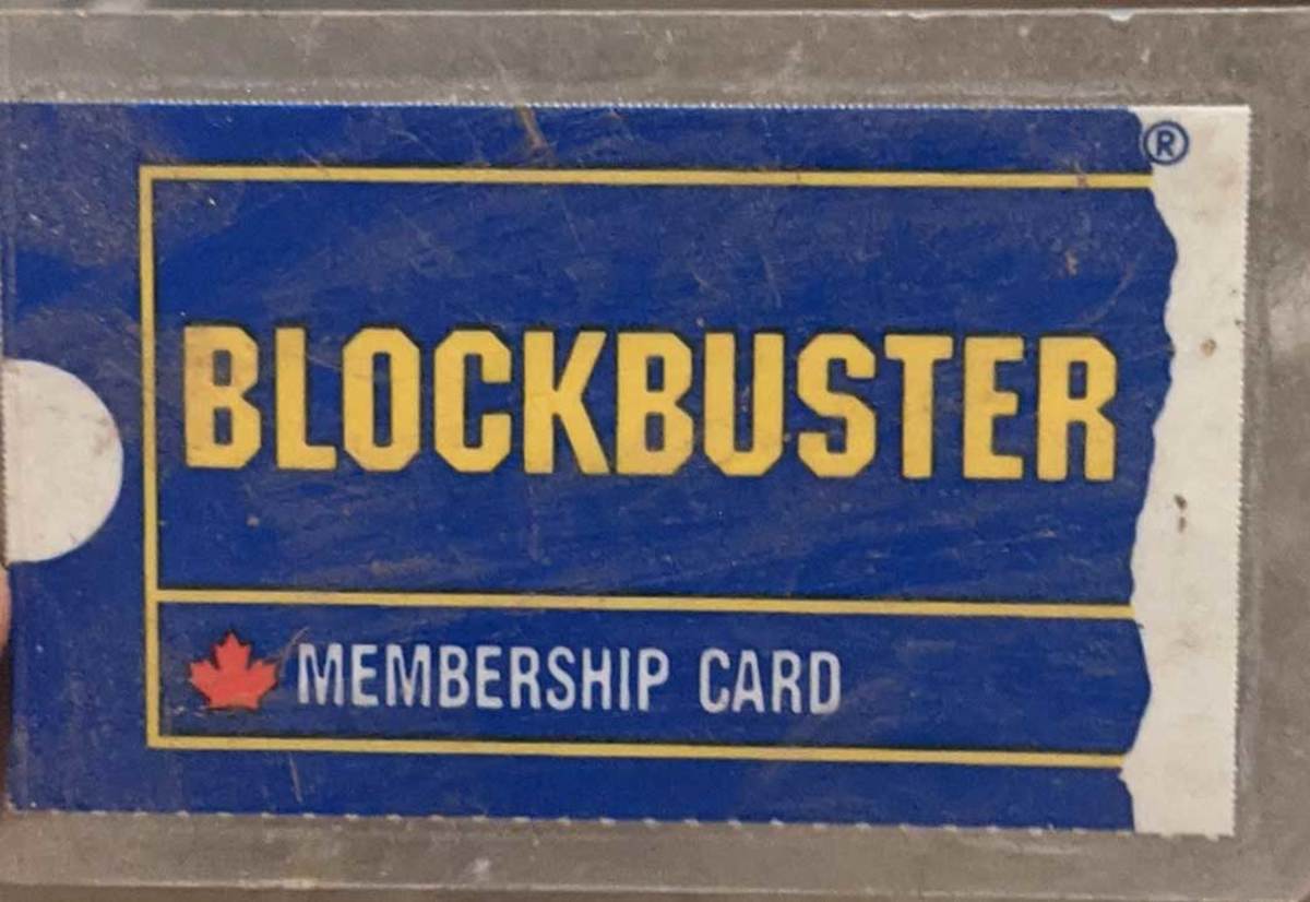 A Blockbuster membership card from Canada, eh?