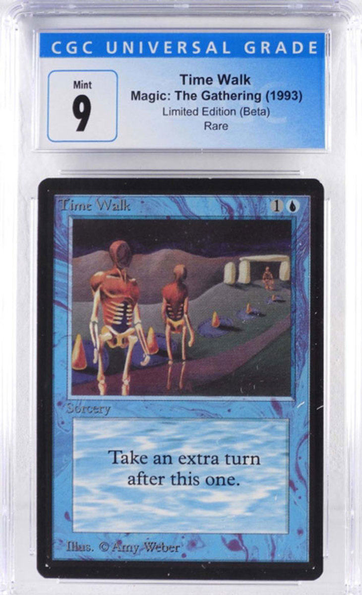 Magic: The Gathering Beta Time Walk trading card, graded CGC 9 Mint; estimate: $7,000-$10,000.