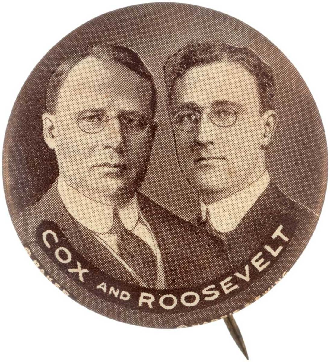 Cox and Roosevelt button