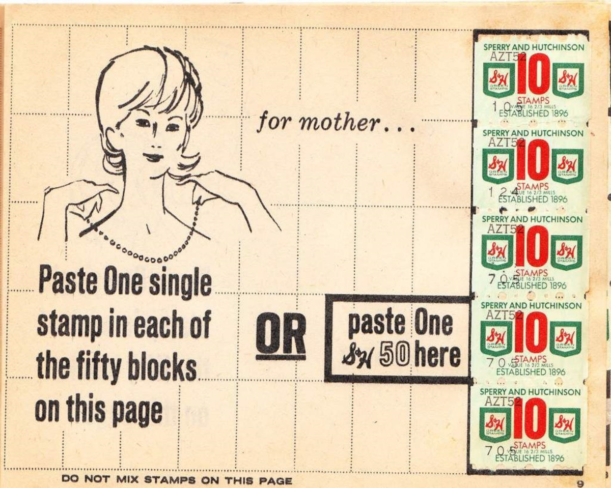 Perfect for Mother’s Day: Fill in all 50 squares with your stamps in this 1975 booklet  and you could get a pretty necklace for mom.