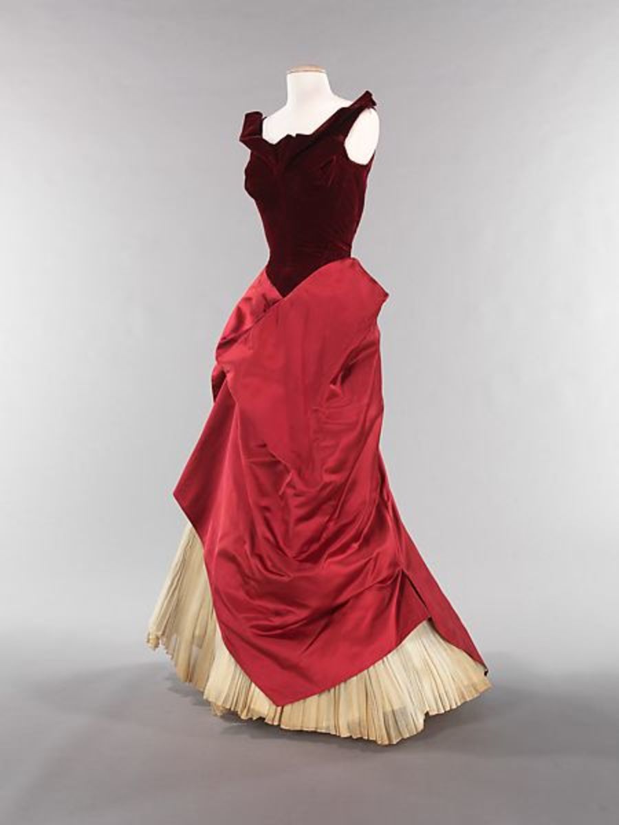 Charles James’ silk and cotton evening gown, 1949-1950.