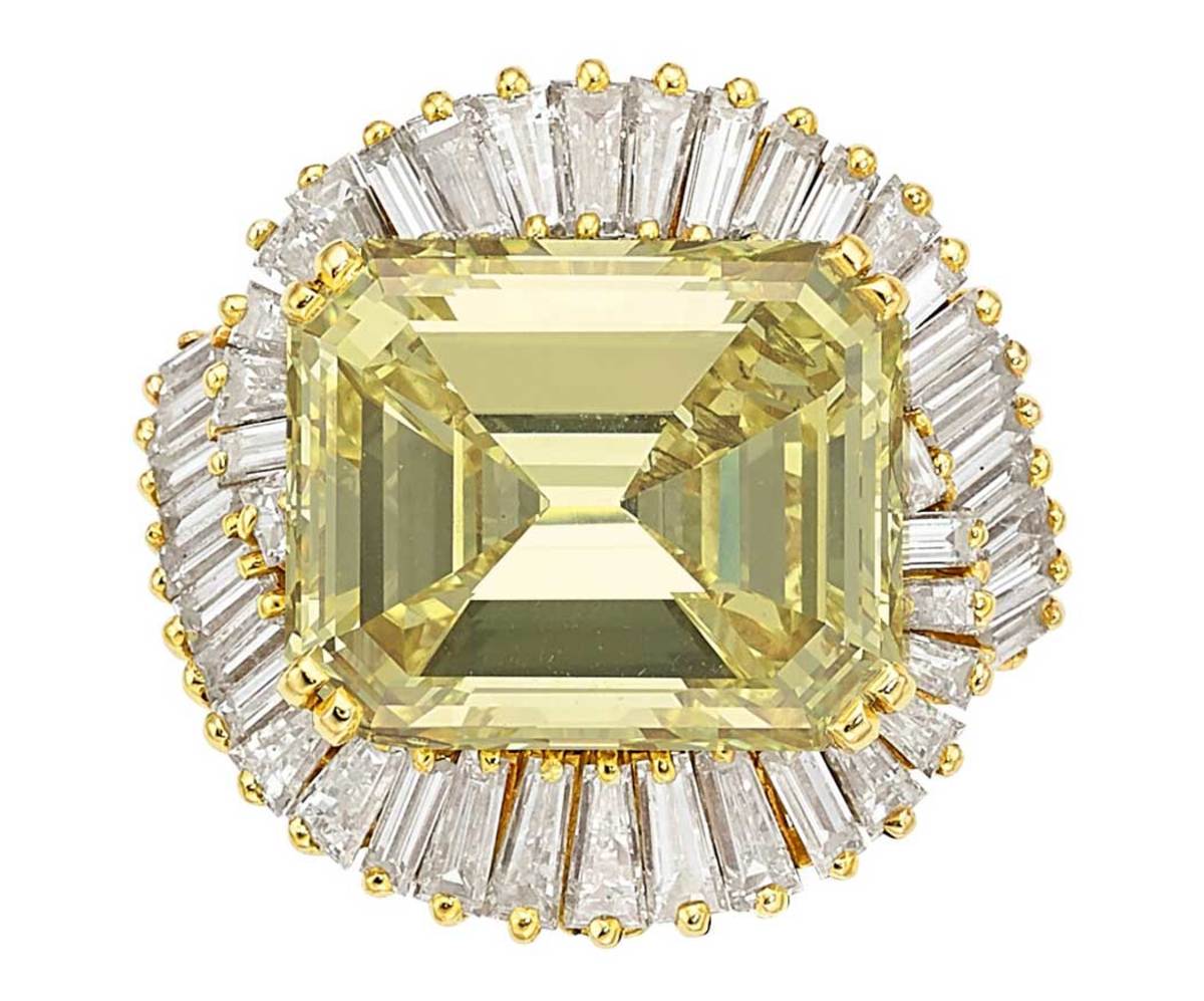 Neiman Marcus Fancy Yellow diamond ring