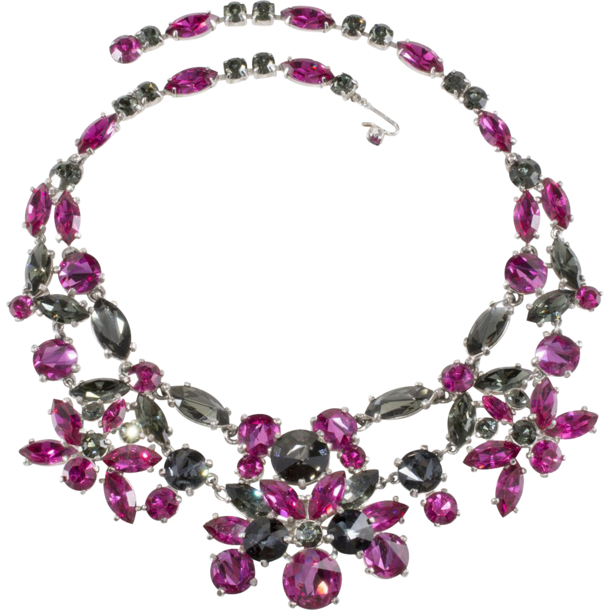 Schiaparelli  rhinestone necklace,  1950s, $350-$450.