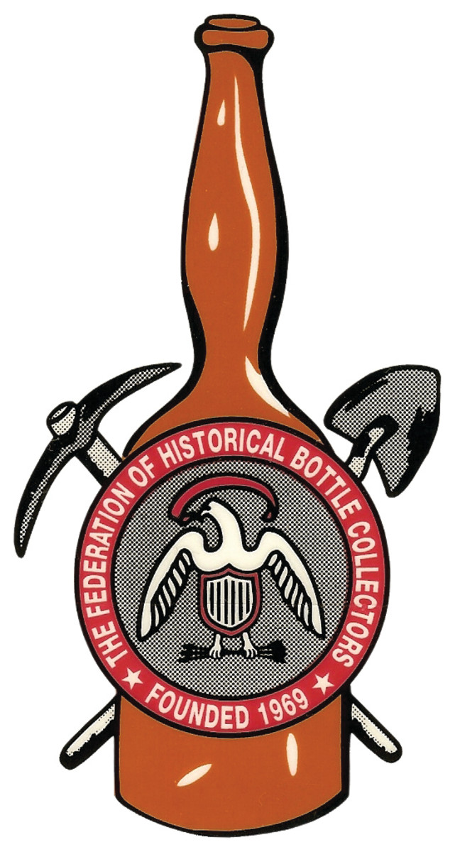 The Federation of Historical Bottle Collectors was formed in 1969. Today it’s an affiliation of around 100 antique bottle clubs and members scattered across the United States and the world.