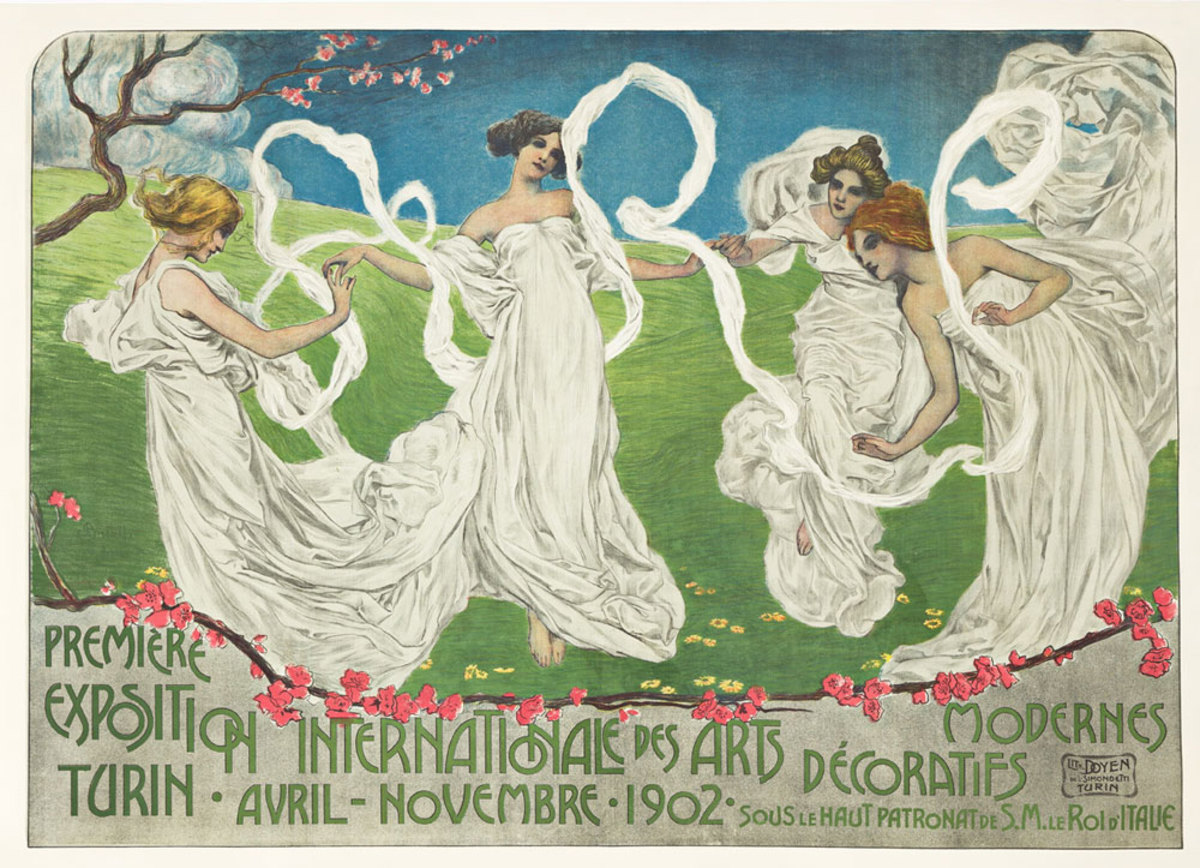 Leonardo Bistolfi, "Première Exposition Internationale Des Arts Décoratifs Modernes," 1902. Estimate: $8,000-$12,000.
