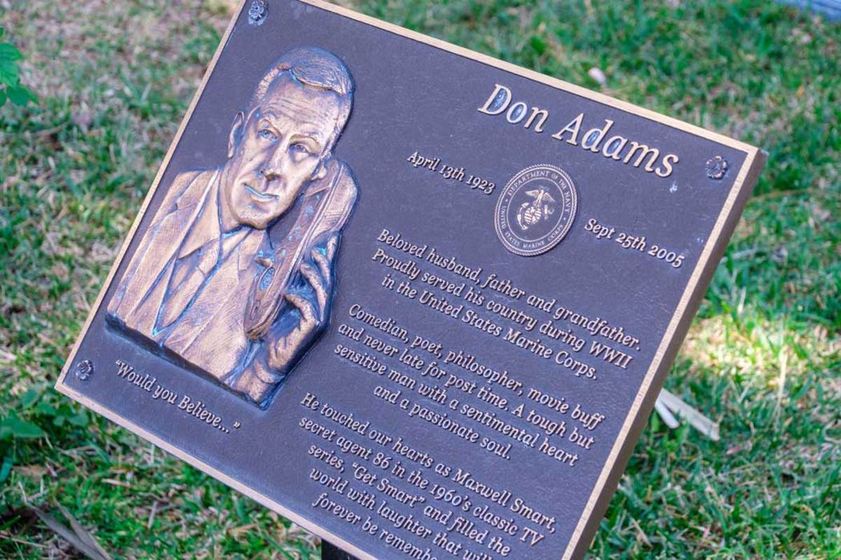 Don Adams' gravesite