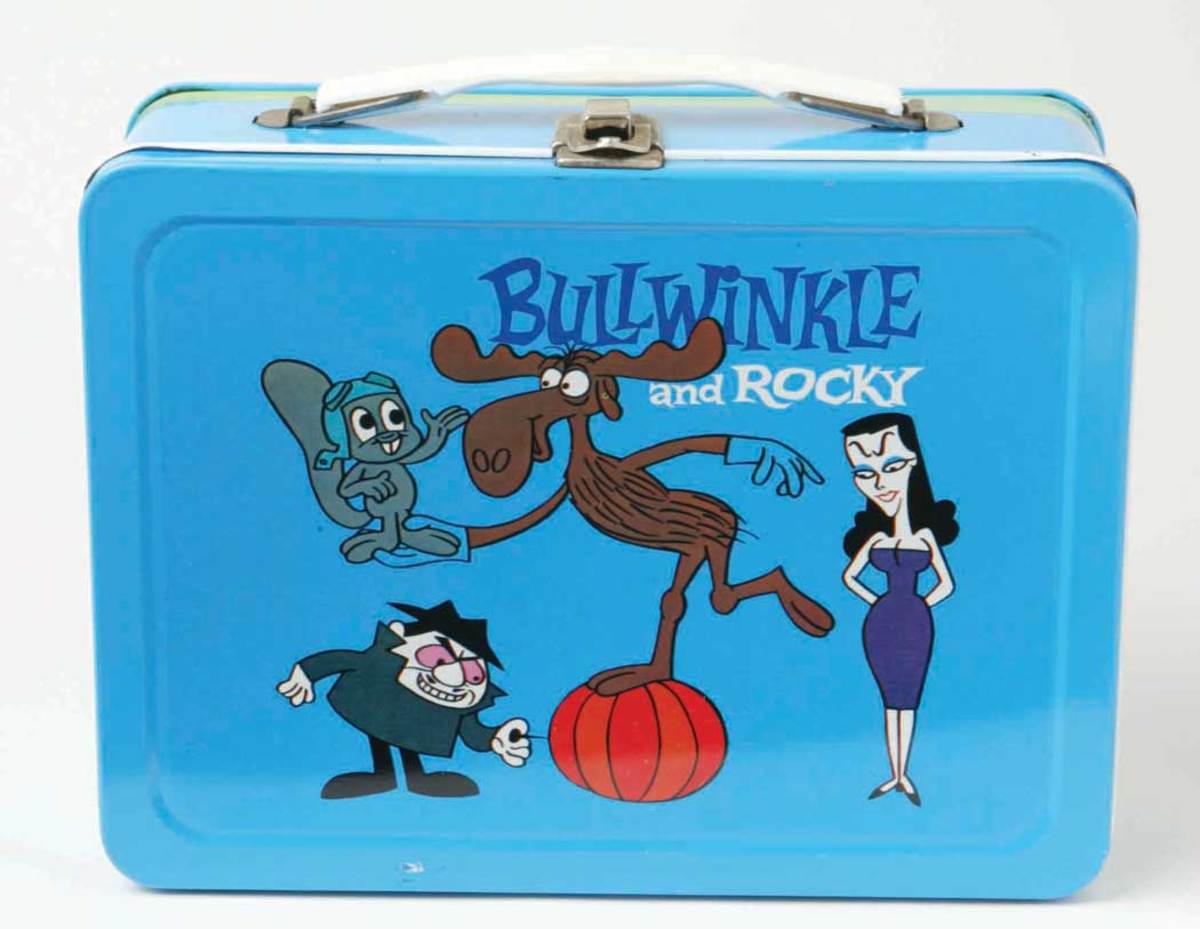 Bullwinkle and Rocky lunch box 1962