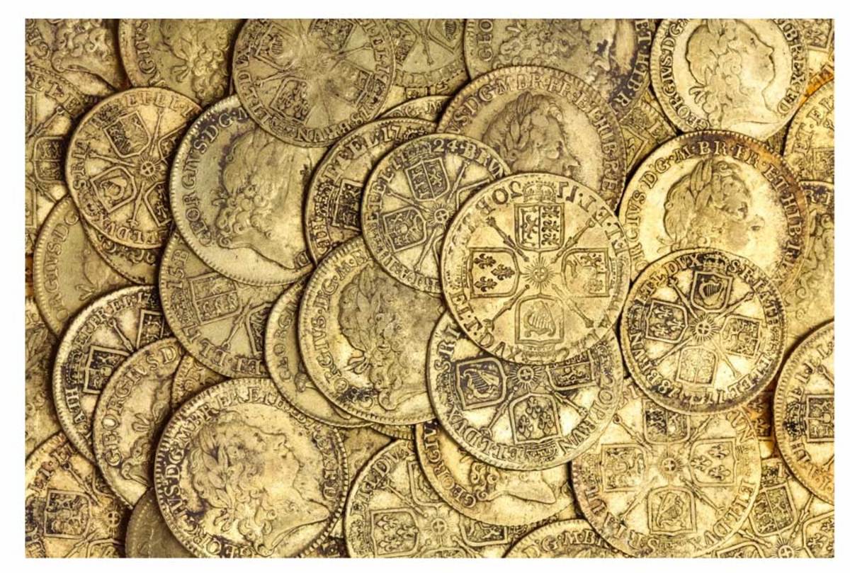 British gold coins discovered under floor
