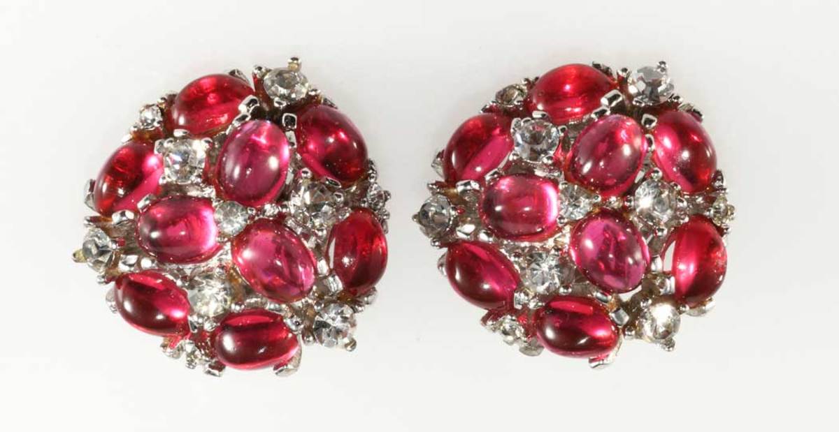 Boucher cranberry earrings