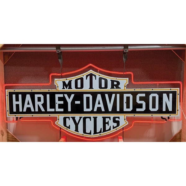 Bikes Roared, Neon Soared and Collectors Scored At Milestone’s $1.1M Advertising and Motorcycle Auction