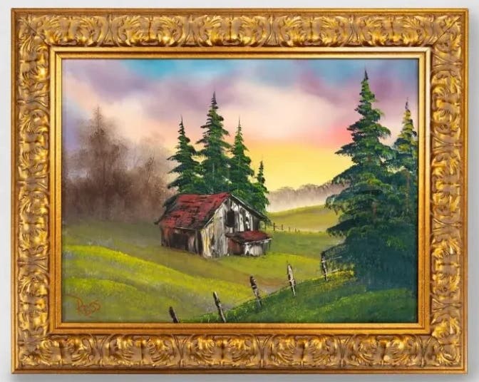 New Record Price for Bob Ross Painting Supports Public Media