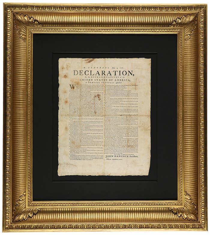 Goldin Announces USA 250 Auction, Reveals Original Declaration of Independence Broadside