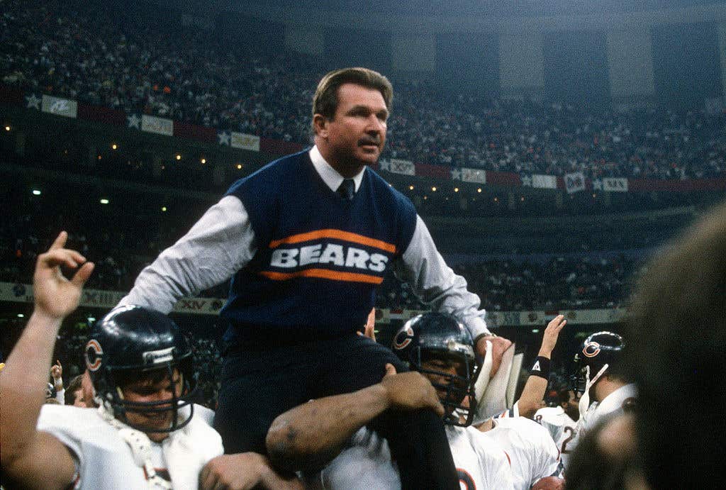 Mike Ditka’s Super Bowl XX Sweater Vest Is Up for Auction at Goldin